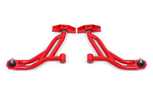 Load image into Gallery viewer, BMR 10-14 Ford Mustang Non-Adj. Lower A-Arms Delrin/Rod End w/ 19mm Tall Ball Joint - Red - GTR Auto