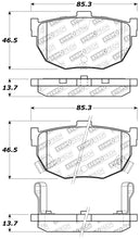 Load image into Gallery viewer, StopTech Performance Hyundai Elantra/Tiburon / Kia Spectra / Nissan Maxima/Stanza Rear Brake Pads