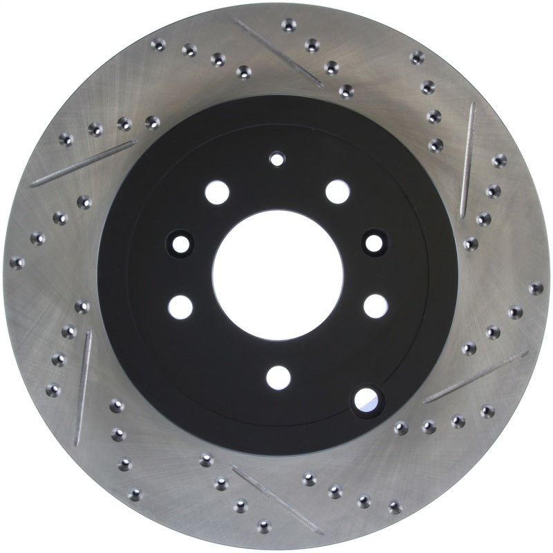 StopTech 07-09 Mazda CX-9 Left Rear Slotted & Drilled Rotors