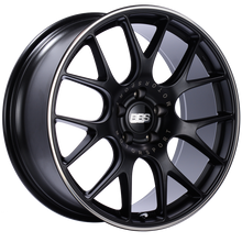 Load image into Gallery viewer, BBS CH-R 20x9 5x120 ET29 Satin Black Polished Rim Protector Wheel -82mm PFS/Clip Required