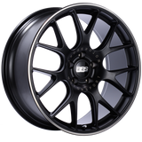 BBS CH-R 20x9 5x120 ET29 Satin Black Polished Rim Protector Wheel -82mm PFS/Clip Required