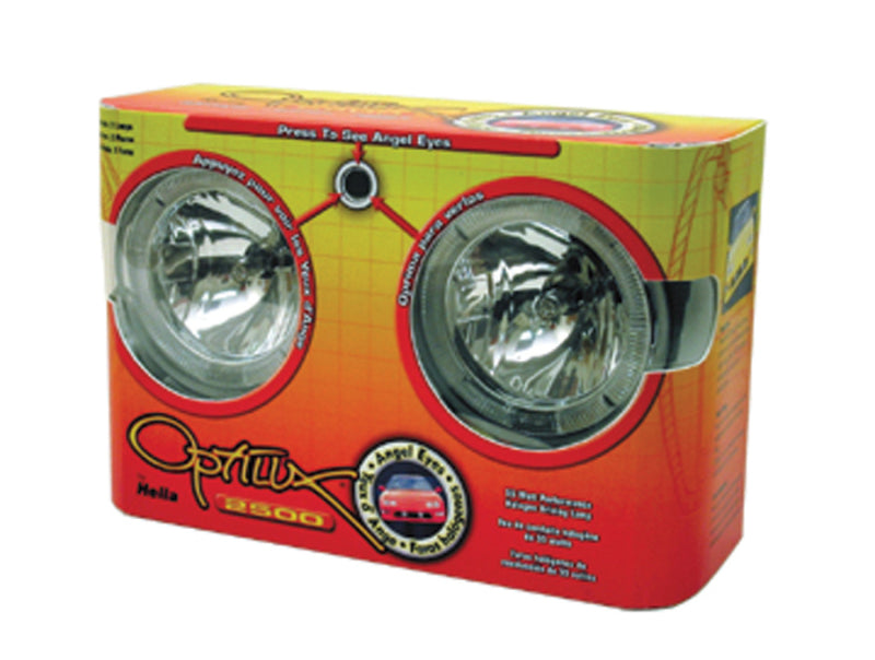 Hella Optilux 2500 12V 55W Angel Eyes Driving Lamp Kit