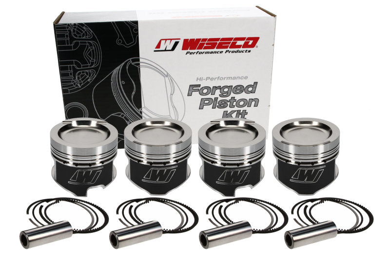 Wiseco Volvo 940 Turbo 16V 2.3L -18cc Dish 96mm Bore STD Size 80mm Stroke 8.5:1CR Custom Pistons