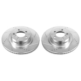 Power Stop 06-09 Land Rover Range Rover Front Evolution Drilled & Slotted Rotors - Pair