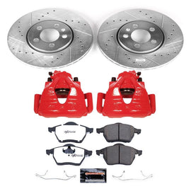 Power Stop 1999 Volkswagen Golf Front Z26 Street Warrior Brake Kit w/Calipers