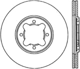 StopTech Power Slot 82-85 Toyota Supra Front Left Slotted CRYO Rotor
