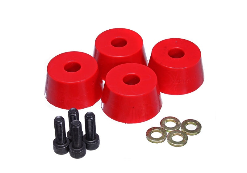 Energy Suspension 96-02 Toyota 4Runner Front Hyper Flex Red Bump Stop Set - GTR Auto