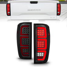 Load image into Gallery viewer, Anzo 19-23 GMC Sierra 1500/2500HD/3500HD Smoke Black Replacement Full LED Bar Tail Light