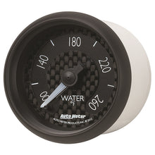 Load image into Gallery viewer, Autometer GT Series 52mm Full Sweep Electronic 100-260 Deg F Water Temperature Gauge