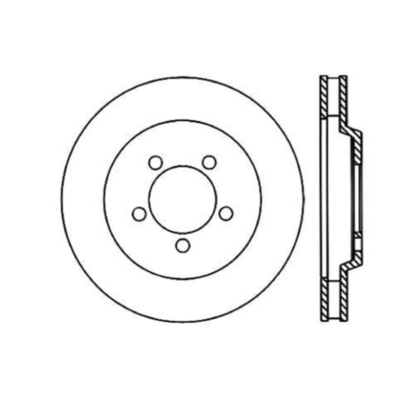 Stoptech 65-66 Ford Thunderbird / 1966 Mercury Marauder Performance Cryo Brake Rotor