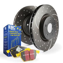 Load image into Gallery viewer, EBC 17-22 Honda Civic Type-R (FK8) GD Sport Slotted and Dimpled Rear Yellowstuff Pads &amp; Rotors