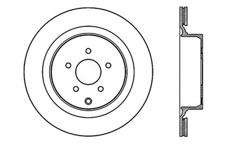 StopTech Drilled Cryo Sport Brake Rotor - Left