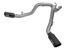 Load image into Gallery viewer, aFe LARGE Bore HD 4in Dual DPF-Back SS Exhaust w/Black Tip 16-17 GM Diesel Truck V8-6.6L (td) LML
