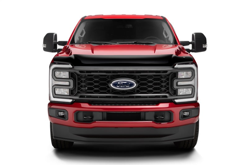 AVS 23-24 Ford Super Duty Bugflector Medium Profile Hood Shield - Smoke