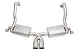 SOUL 15-16 Porsche 981 GT4 / Spyder Performance Exhaust - Straight Cut Signature Satin Tips