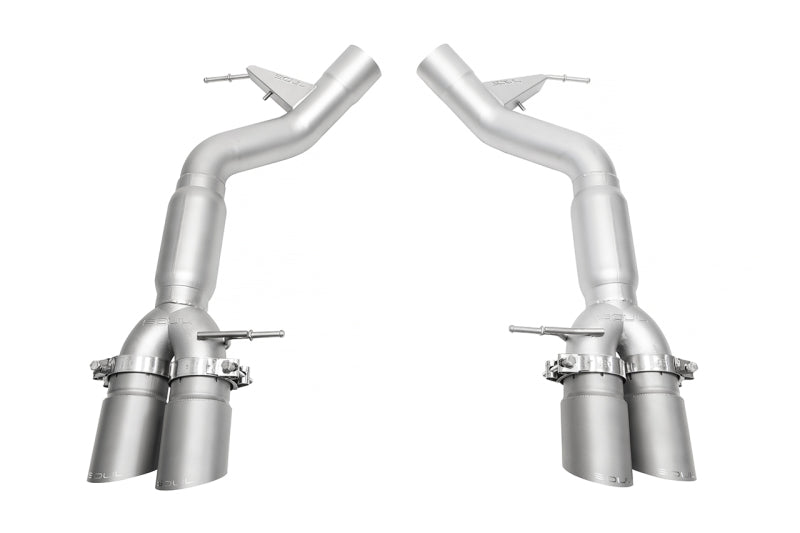 SOUL 11-16 BMW F10 M5 Resonated Muffler Bypass Exhaust - 3.5in Slash Cut Tips - (Signature Satin)