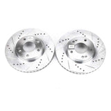 Power Stop 09-12 Hyundai Elantra Front Evolution Drilled & Slotted Rotors - Pair