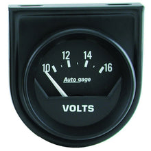 Load image into Gallery viewer, Autometer AutoGage 2in Voltmeter 10-16V Auto Gauge - Black