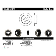 Load image into Gallery viewer, Stoptech 06-15 Lexus IS250 Rear Premium CryoStop Brake Rotor