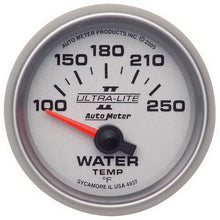 Load image into Gallery viewer, Autometer Ultra-Lite II 52mm 100-250 Deg F Short Sweep Electronic Water Temp Gauge
