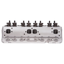 Load image into Gallery viewer, Edelbrock Cylinder Head Victor Jr SBC 23 Deg 220cc Complete for Solid Roller Cam