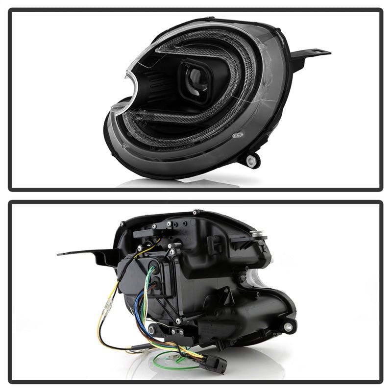 Spyder Mini Cooper 07-12 V2 Xenon/HID Only Projector Headlights - Black PRO-YD-MC07V2HIDSI-SBLB-BK
