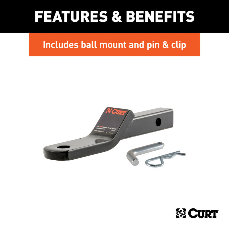 Curt 98-02 Mercedes-Benz CLK Coupe (202/208) Class 1 Trailer Hitch w/1-1/4in Ball Mount BOXED