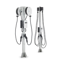 Load image into Gallery viewer, EvoCharge iEVSE Plus Dual Port Pedestals w/Retractors