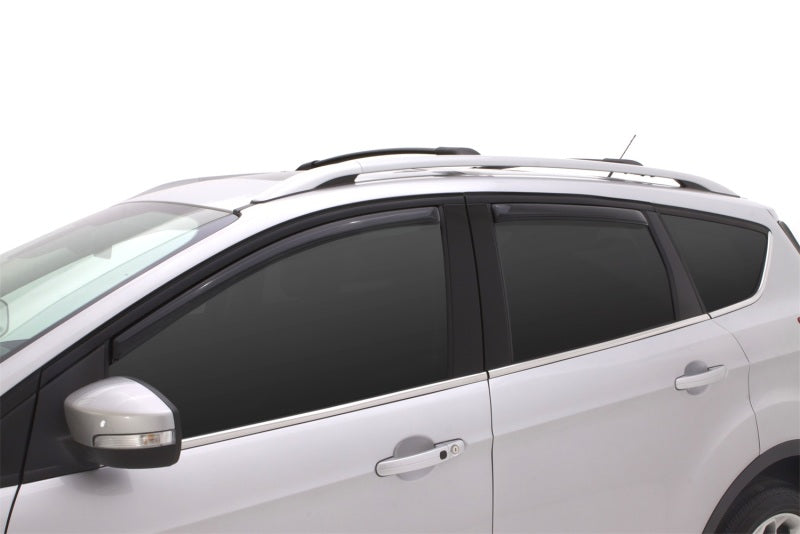 AVS 13-18 Ford Escape Ventvisor In-Channel Front & Rear Window Deflectors 4pc - Smoke