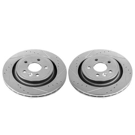 Power Stop 11-18 Volvo S60 Rear Evolution Drilled & Slotted Rotors - Pair