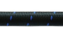 Load image into Gallery viewer, Vibrant -10 AN Two-Tone Black/Blue Nylon Braided Flex Hose (2 foot roll)