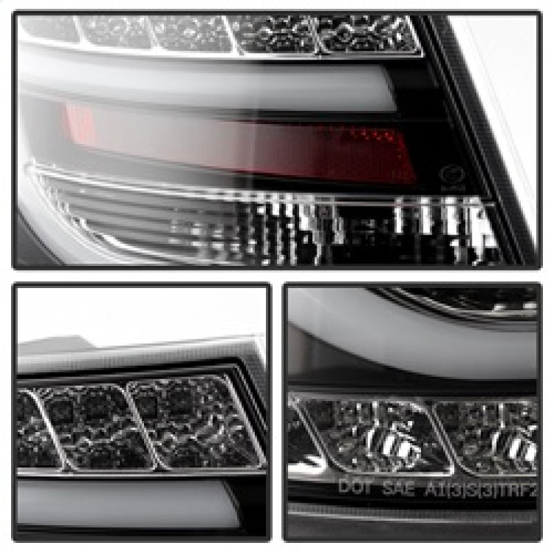 Spyder Audi A6 05-08 4Dr Sedan( not fit Quattro) Light Bar LED Tail Lights Blk ALT-YD-AA605-LBLED-BK