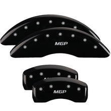 Load image into Gallery viewer, MGP 4 Caliper Covers Engraved Front &amp; Rear Acura Black finish silver ch