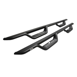 Westin 19-22 Chevrolet Silverado / GMC Sierra Crew Cab Outlaw Nerf Step Bars - Textured Black - GTR Auto