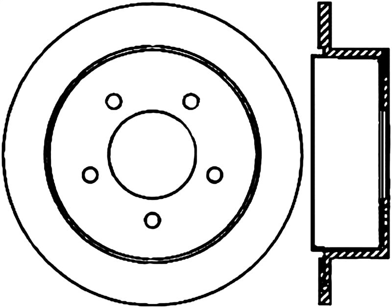 StopTech 05-10 Jeep Grand Cherokee Cryo Slotted Rear Right Sport Brake Rotor
