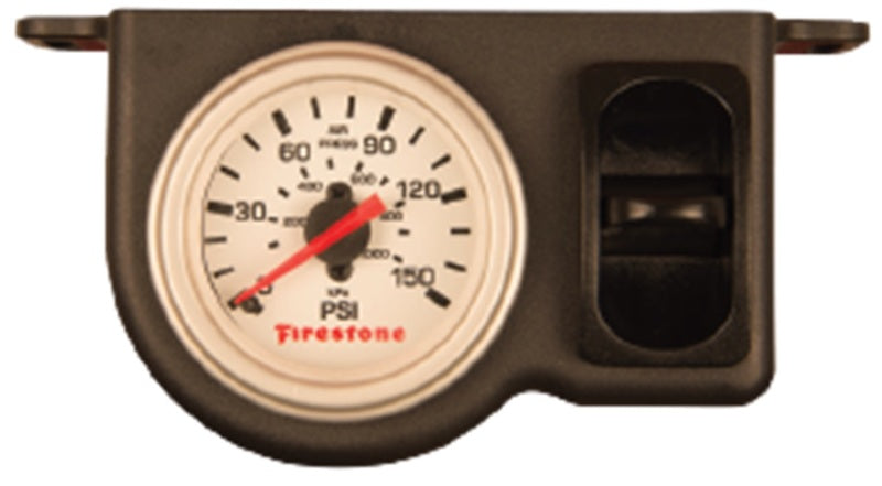 Firestone Electric Single Pressure Gauge - White Plastic (WR17602572)