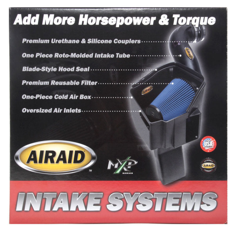 Airaid 09-13 GM Truck/SUV (w/ Elec Fan/excl 11 6.0L) CAD Intake System w/ Tube (Dry / Blue Media)