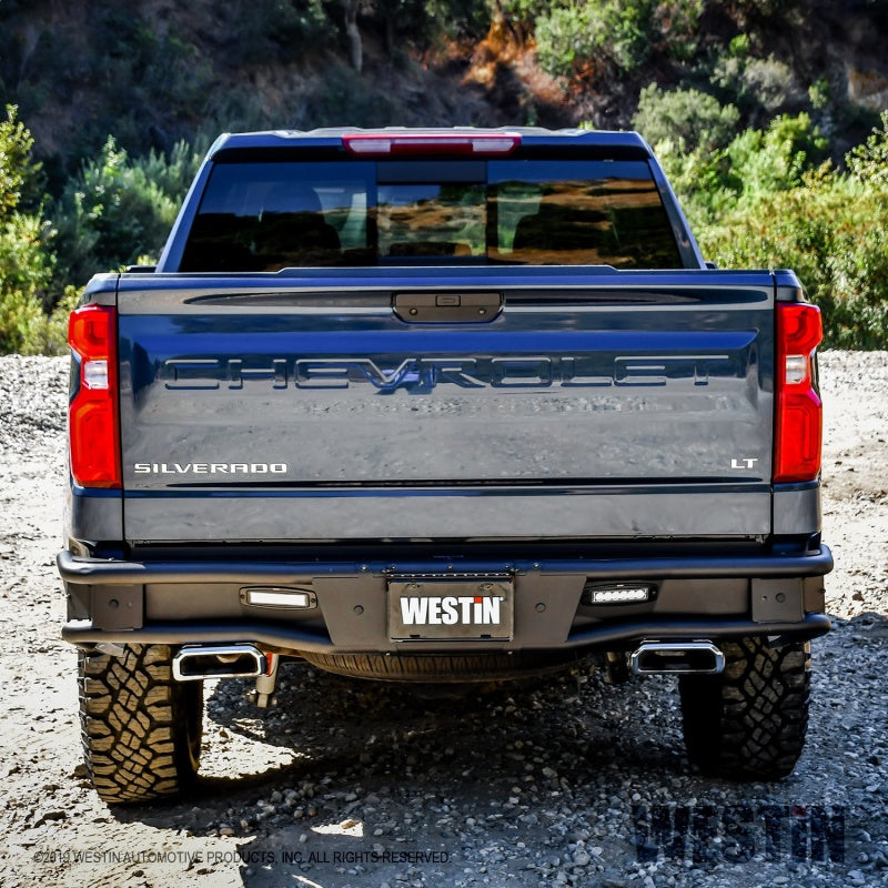Westin 19-20 Chevy/GMC Silverado/Sierra 1500 2019-2020 Outlaw Rear Bumper - Textured Black