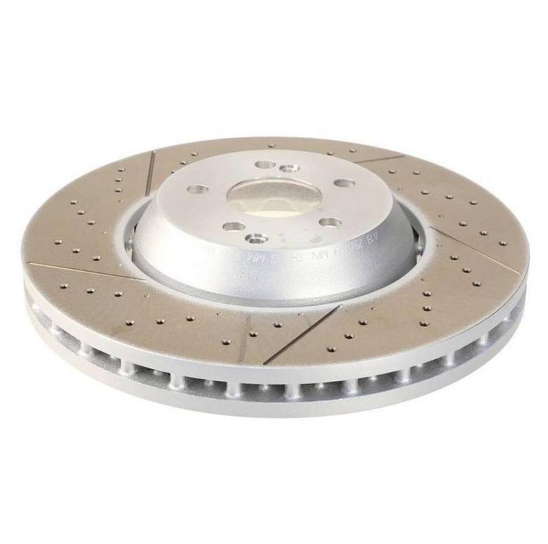 SHW 11-15 Mercedes-Benz C63 AMG 6.3L Front Drilled-Slotted Lightweight Brake Rotor (2124210512)