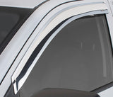Stampede 2004-2008 Ford F-150 2-Door Standard Cab Pickup Tape-Onz Sidewind Deflector 2pc - Chrome