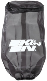K&N Filter Wrap Drycharger Oval Tapered Black - 3.25in Base I/S Width x 2.5in Top I/S Width x 7in H - GTR Auto