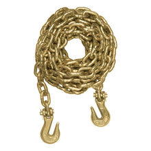 Load image into Gallery viewer, Curt 16ft Transport Binder Safety Chain w/2 Clevis Hooks (26400lbs Yellow Zinc)