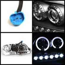 Load image into Gallery viewer, Spyder Ford F150 97-03 Projector - LED Halo Amber Reflector LED Blk PRO-YD-FF15097-1P-AM-BK