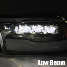 Load image into Gallery viewer, AlphaRex 09-18 Dodge Ram 1500HD NOVA LED Projector Headlights Plank Style Design Alpha Black w/DRL