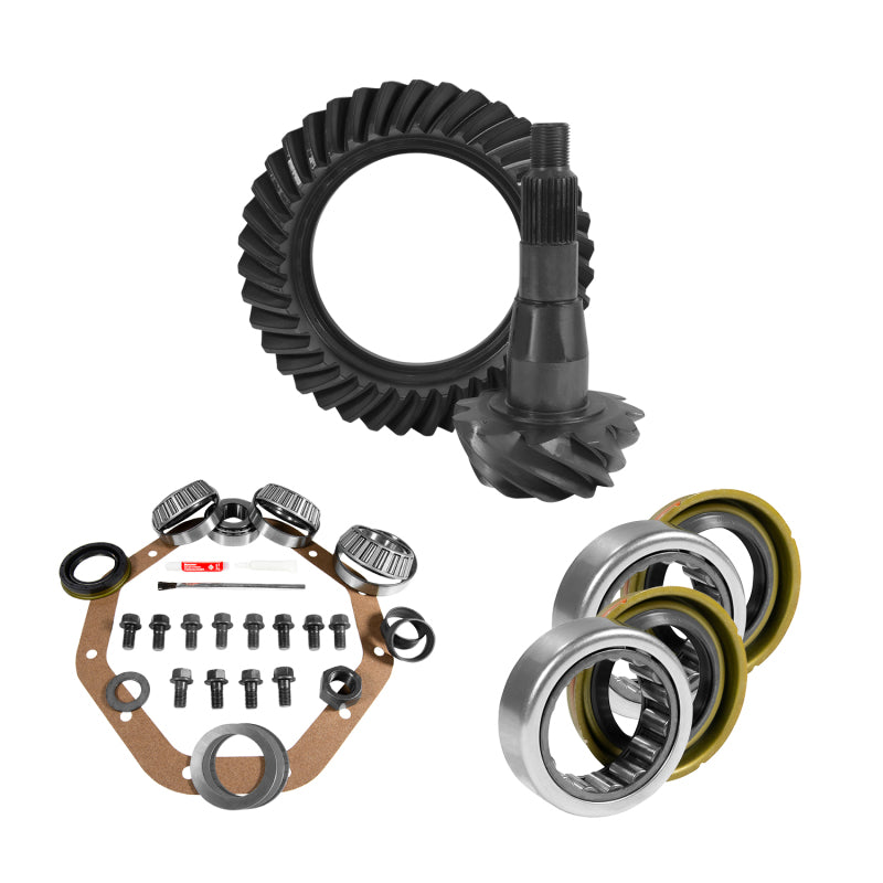 Yukon Gear 9.25in CHY 3.91 Rear Ring & Pinion Install Kit 1.705in Axle Bearings and Seal