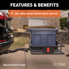 Load image into Gallery viewer, Curt 60in x 20in Basket-Style Cargo Carrier (Fixed 2in Shank)