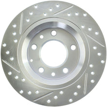 Load image into Gallery viewer, StopTech Select Sport 06-15 Mazda Miata MX-5 Slotted &amp; Drilled Vented Left Rear Brake Rotor
