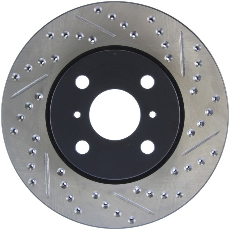 StopTech 04-07 Scion xA / 04-06 xB SportStop Slotted & Drilled Left Front Rotor