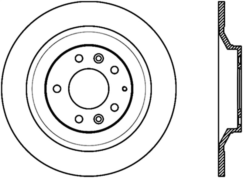 StopTech Power Slot 06-07 Mazdaspeed 6 Slotted Left Rear Rotor CRYO