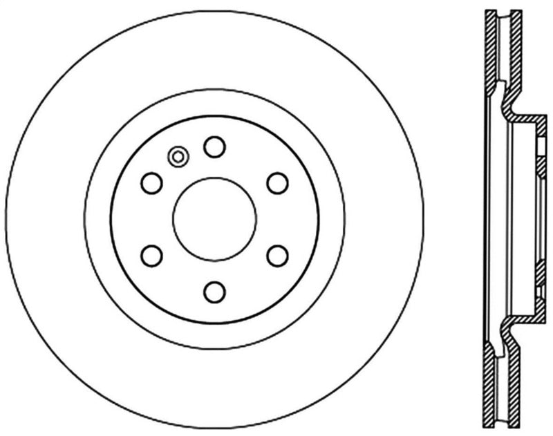 StopTech Sport Slotted Rotor - Rear Left